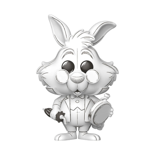 Disney POP! Vinyl Figur Sketched- White Rabbit 9 cm - Preorder - ETA: 12.11.2025