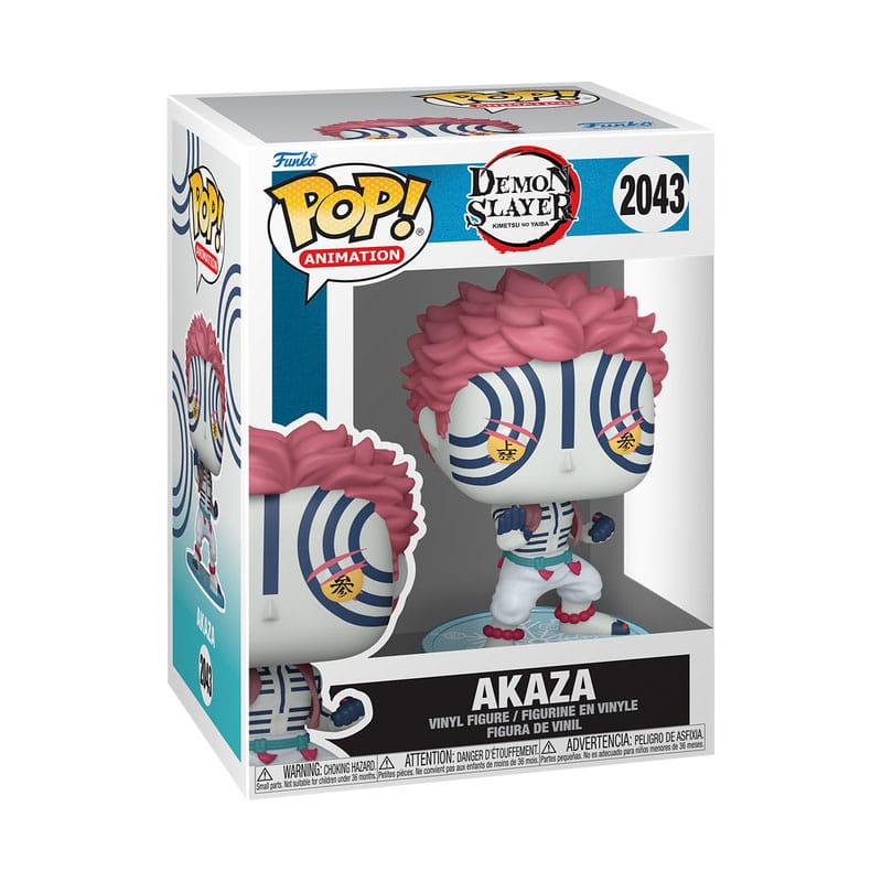 Demon Slayer: Kimetsu no Yaiba POP! Animation Vinyl Figur Akaza 9 cm - Preorder - ETA: 22.09.2025