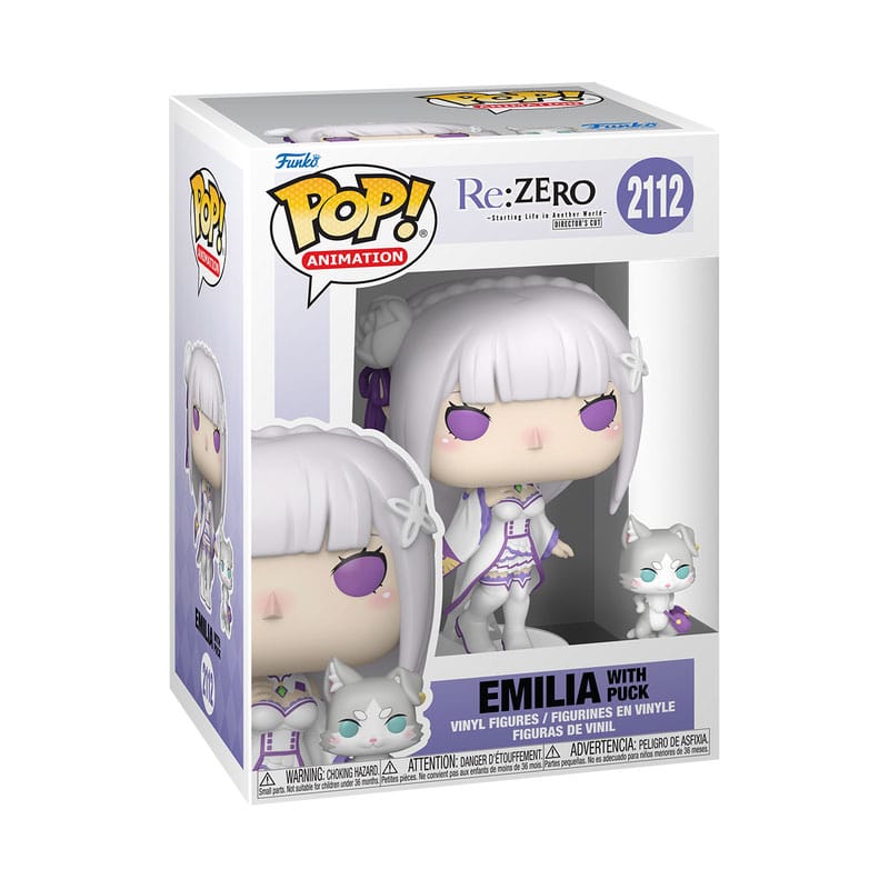 Re:Zero POP!&Buddy Animation Vinyl Figuren Emilia w/Puck 9 cm - Preorder - ETA: 19.06.2026