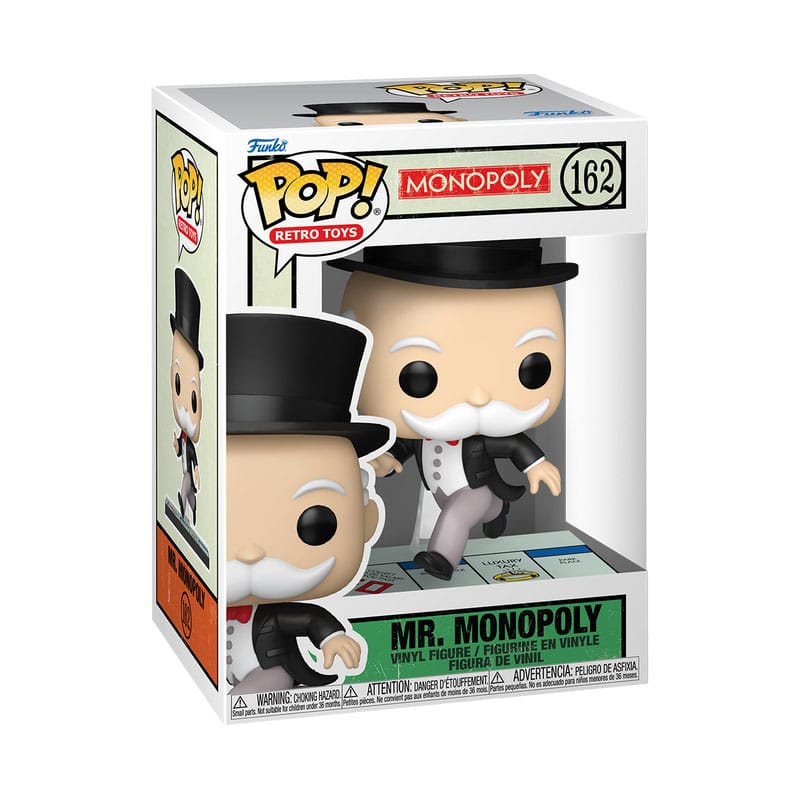 Monopoly POP! Retro Toys Vinyl Figur Mr Monopoly(Pass Go) 9 cm - Versand: 7 Tage nach Bestellung