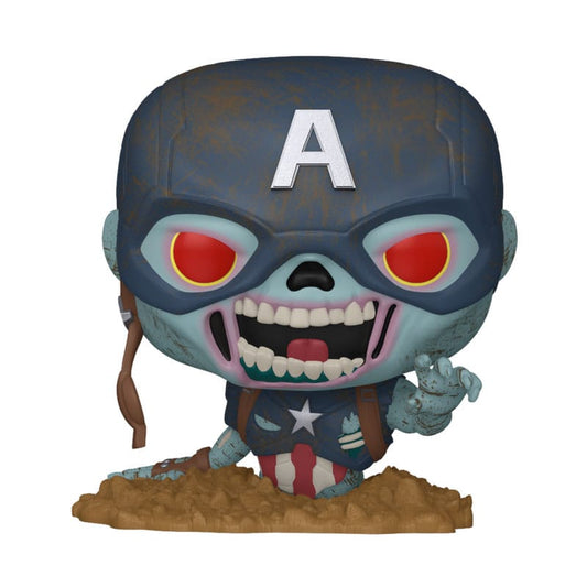 Marvel Zombies POP! Vinyl Figur Captain America 9 cm - Preorder - ETA: 09.10.2025
