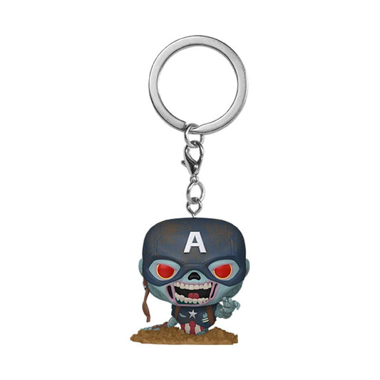 Marvel Zombies POP! Vinyl Schlüsselanhänger 4 cm Captain America Display (12) - Preorder - ETA: 09.10.2025
