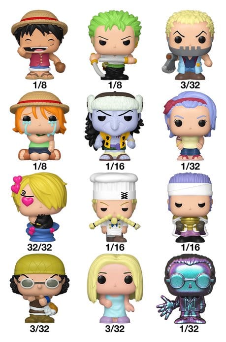 One Piece Bitty POP! Single Vinyl Figuren Display (32) PDQ 2,5 cm - Preorder - ETA: 25.07.2026