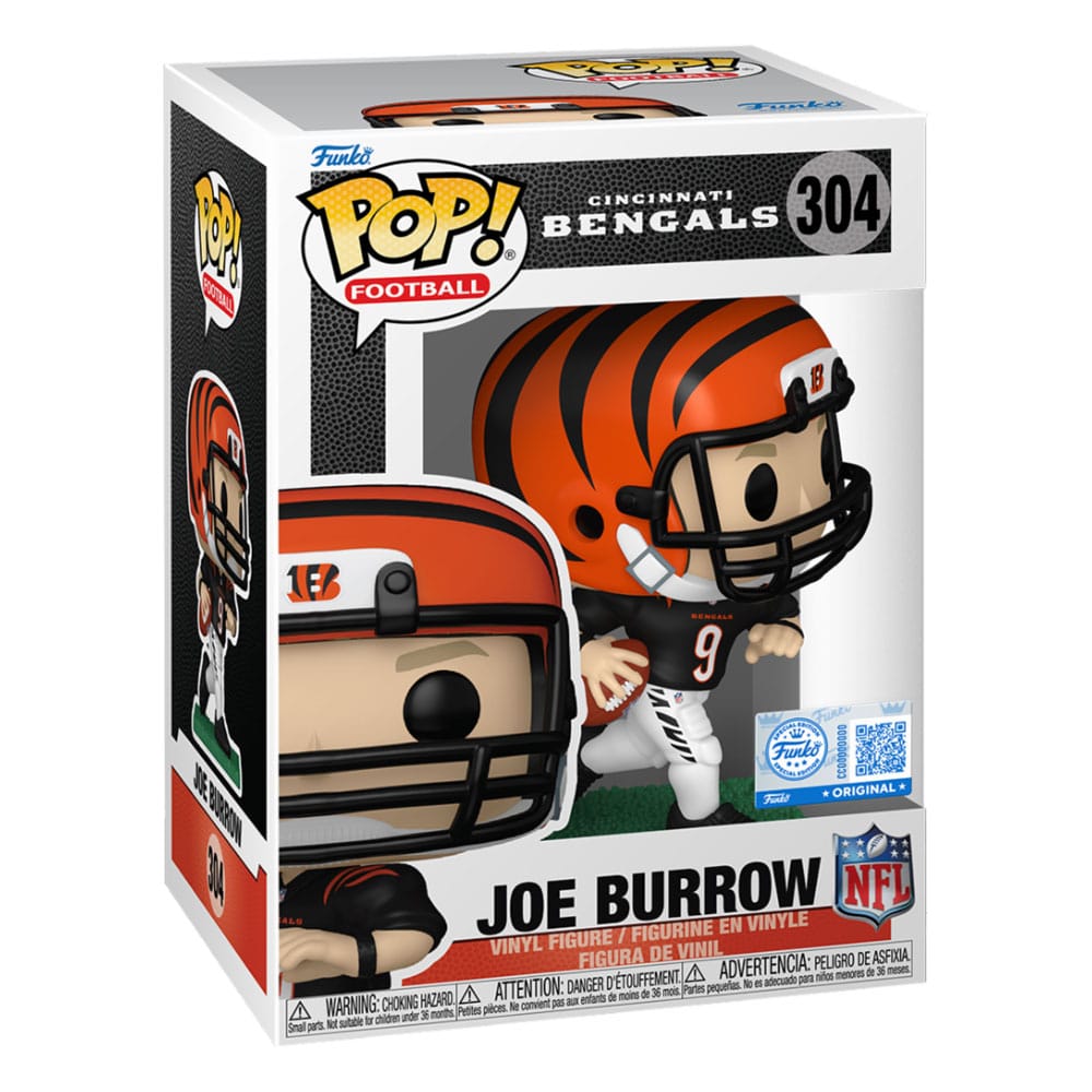 NFL: Legends POP! Sports Vinyl Figur Bengals- Joe Burrow(BK JRSY) 9 cm - Preorder - ETA: 08.01.2026