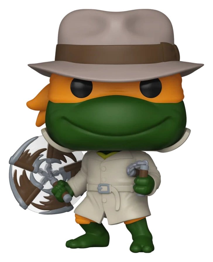 Teenage Mutant Ninja Turtles Pop! Television Vinyl Figur Michelangelo in Trenchcoat Exclusive 9 cm - Versand: 7 Tage nach Bestellung