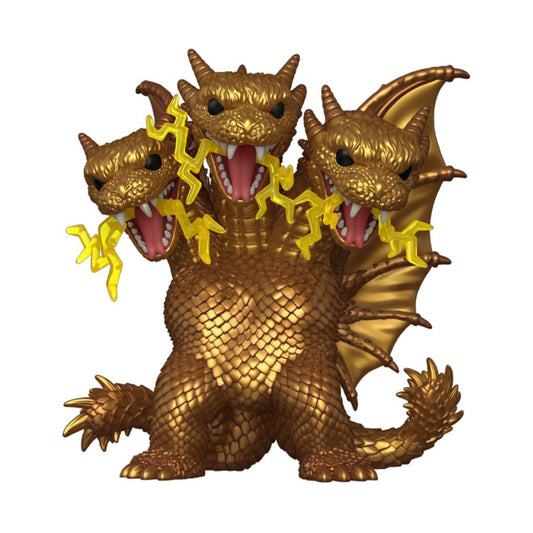 *heo Exclusive Edition* Godzilla Super Sized POP! Movies Vinyl Figur King Ghidora (Electric) 15 cm - Preorder - ETA: 25.11.2025
