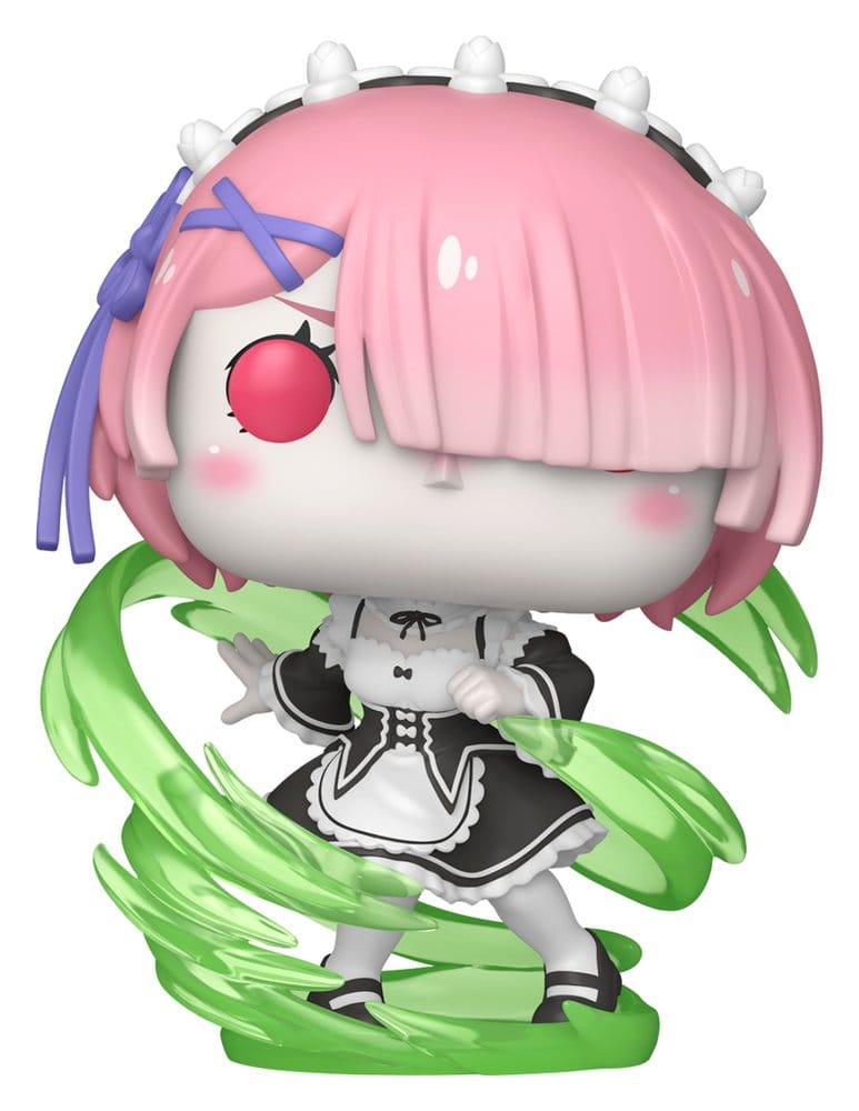 Re:Zero POP! Plus Vinyl Figur Ram (Wind Magic) (Glow) Exclusive 9 cm - Preorder - ETA: 25.09.2026