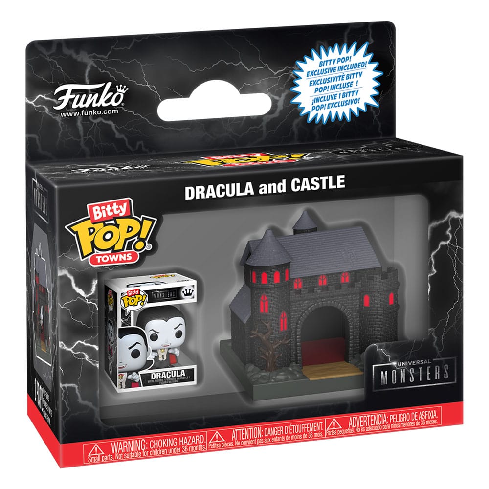 Universal Monsters Bitty POP! Towns Vinyl Figur Dracula with Castle - Preorder - ETA: 10.04.2026