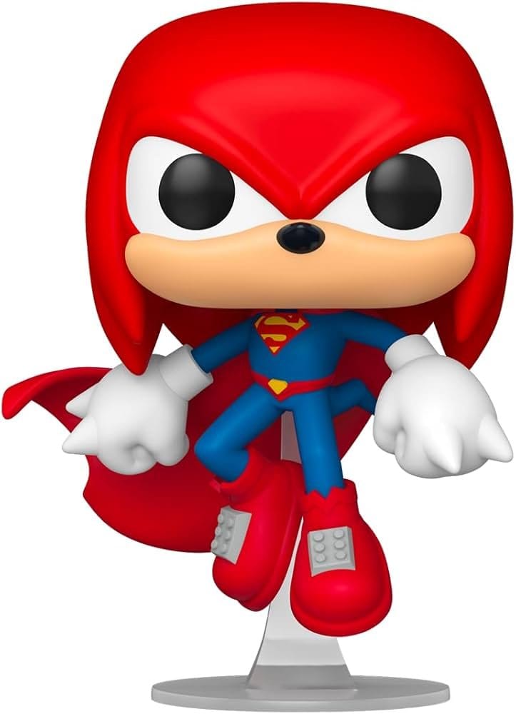 DC x Sonic the Hedgehog POP! Heroes Vinyl Figur Knuckles as Superman 9 cm - Versand: 7 Tage nach Bestellung