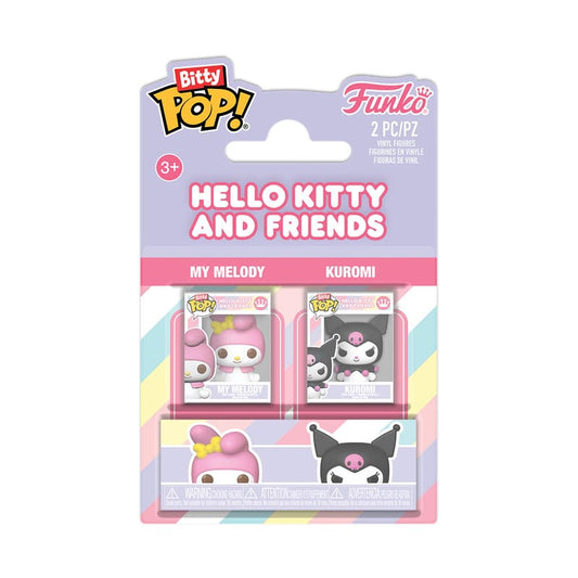 Hello Kitty Bitty POP! Vinyl Figuren 2er-Pack My Melody&Kuromi 2 cm - Preorder - ETA: 25.10.2025