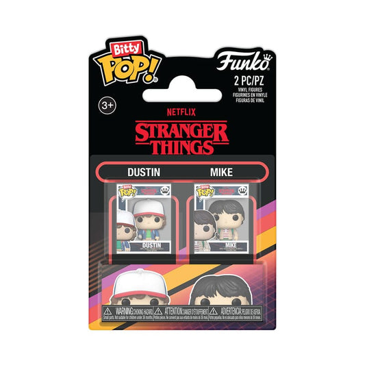 Stranger Things Bitty POP! Vinyl Figuren 2er-Pack Dustin & Mike 2,5 cm - Preorder - ETA: 25.10.2025