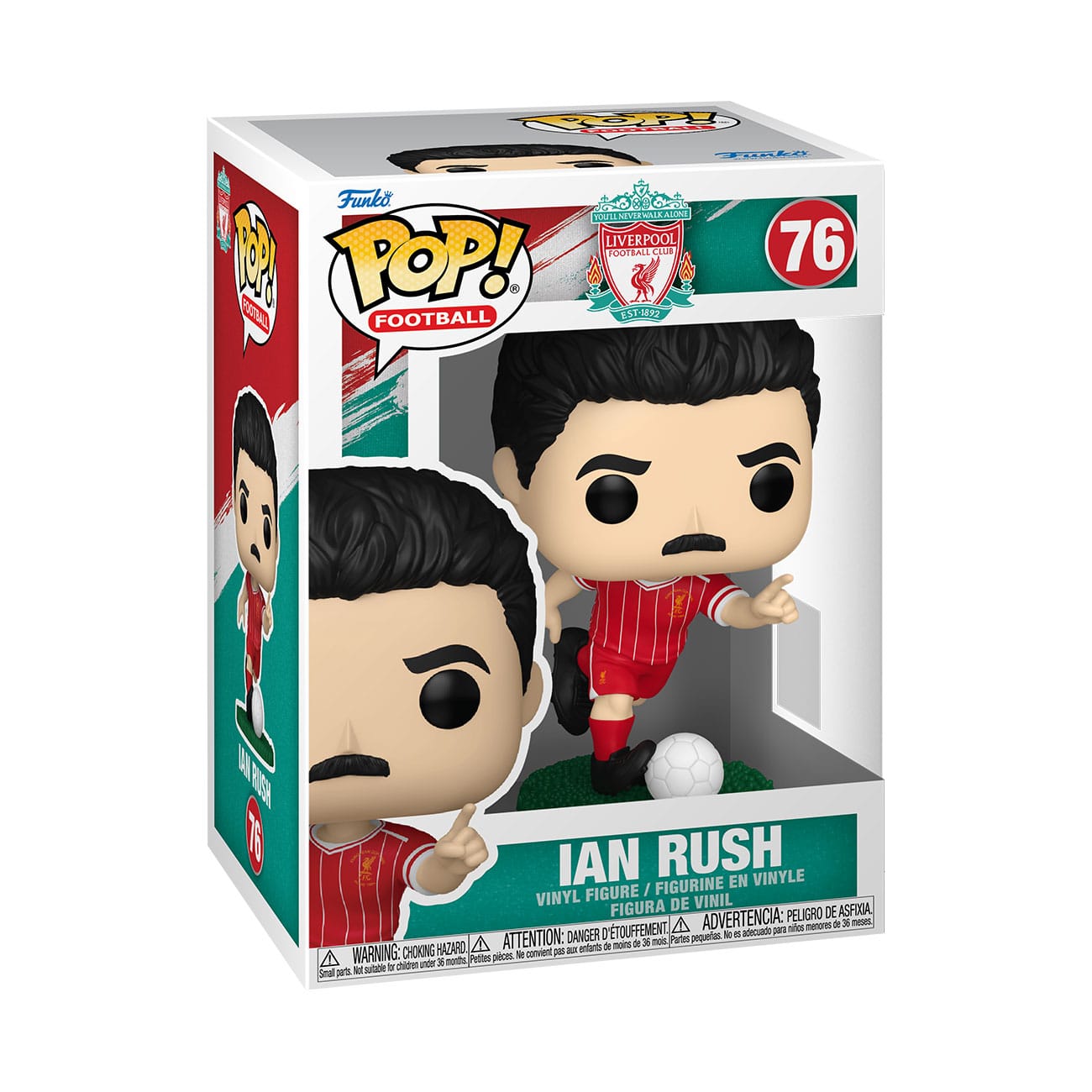 EFL POP! Football Vinyl Figur Liverpool - Ian Rush 9 cm - Preorder - ETA: 25.01.2026