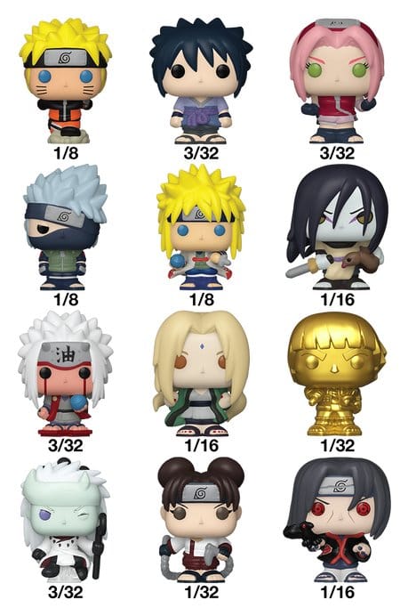 Naruto Bitty POP! Single Vinyl Figuren Display (32) PDQ 2,5 cm - Preorder - ETA: 17.07.2026