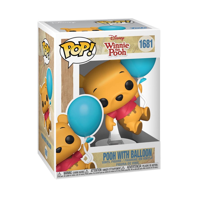 Disney POP! Animation Vinyl Figur Pooh w/Balloon 9 cm - Versand: 7 Tage nach Bestellung