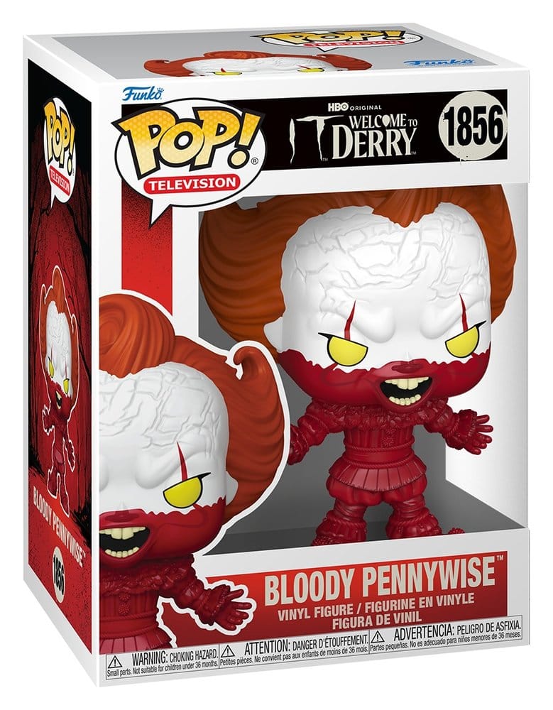 Es: Welcome to Derry POP! Television Vinyl Figur Bloody Pennywise 9 cm - Versand: 7 Tage nach Bestellung