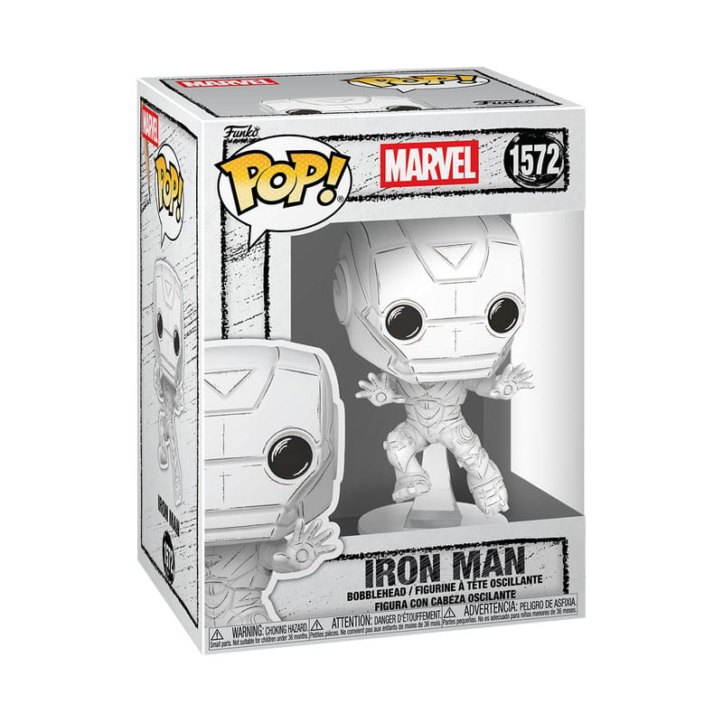 Marvel POP! Vinyl Figur Sketched - Iron Man 9 cm - Preorder - ETA: 05.01.2026