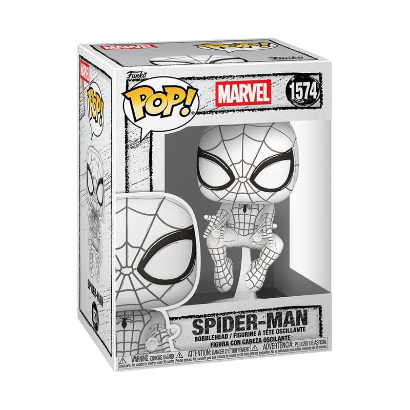 Marvel POP! Vinyl Figur Sketched - Spider-Man 9 cm - Preorder - ETA: 05.01.2026