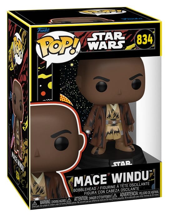 Star Wars: Mandalorian & Grogu POP! Vinyl Figur Mace Windu (Retro) 9 cm - Versand: 7 Tage nach Bestellung