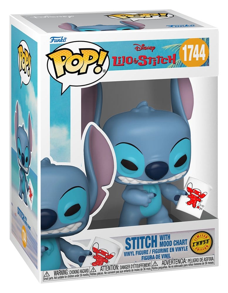 Lilo & Stitch POP! Vinyl Figur Stitch with Mood Chart w/Chase 9 cm Sortiment (6) - Preorder - ETA: 15.06.2026