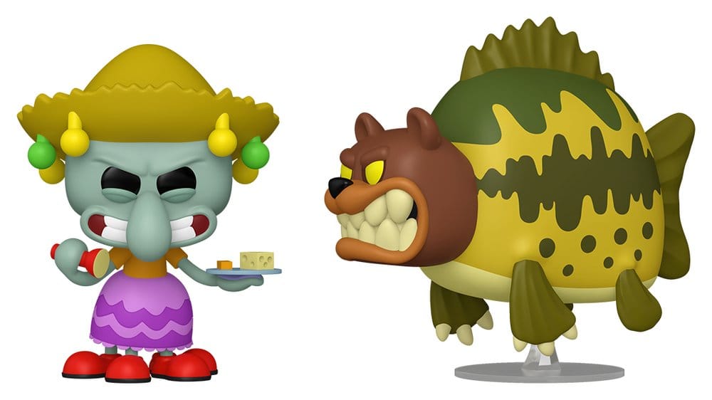 SpongeBob Schwammkopf POP! Animation Vinyl Figur 2er-Pack Squidward & Sea Bear 9 cm - Preorder - ETA: 25.06.2026