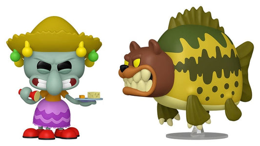 SpongeBob Schwammkopf POP! Animation Vinyl Figur 2er-Pack Squidward & Sea Bear 9 cm - Preorder - ETA: 25.06.2026