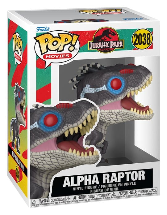 Jurassic Park POP! Movies Vinyl Figur Alpha Raptor 9 cm - Versand: 7 Tage nach Bestellung