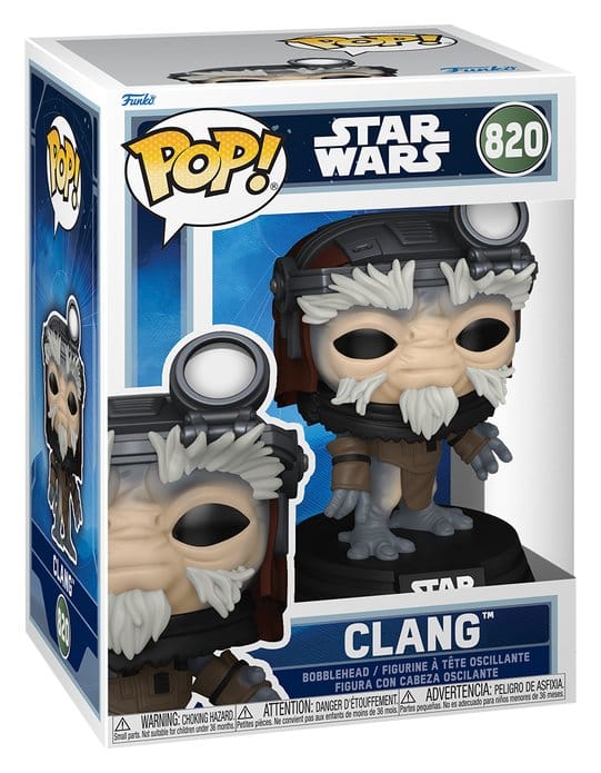 Star Wars: Mandalorian & Grogu POP! Vinyl Figur Clang with Head Set 9 cm - Versand: 7 Tage nach Bestellung