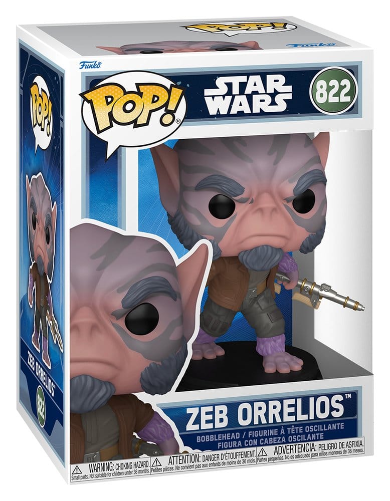 Star Wars: The Mandalorian and Grogu POP! Vinyl Wackelkopf-Figur Zeb Orrelios  9 cm - Versand: 7 Tage nach Bestellung