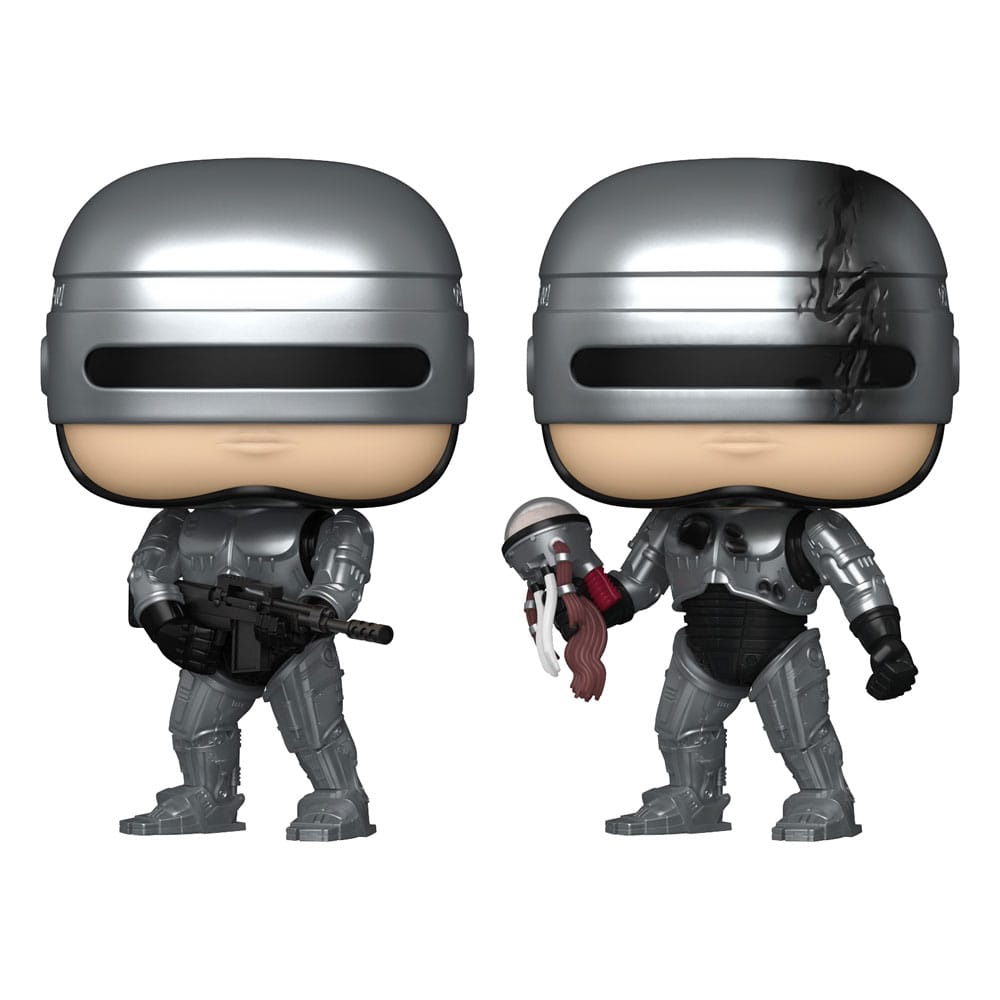 Robocop POP! Movies Vinyl Figuren Robocop (Metallic) with Chase 9 cm Sortiment (6) - Versand: 7 Tage nach Bestellung
