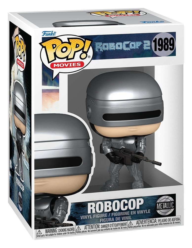 Robocop POP! Movies Vinyl Figuren Robocop (Metallic) with Chase 9 cm Sortiment (6) - Versand: 7 Tage nach Bestellung