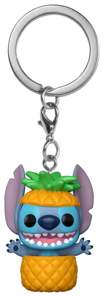 Lilo&Stitch POP! Vinyl Schlüsselanhänger 4 cm Stitch in pineapple Display (12) - Versand: 7 Tage nach Bestellung