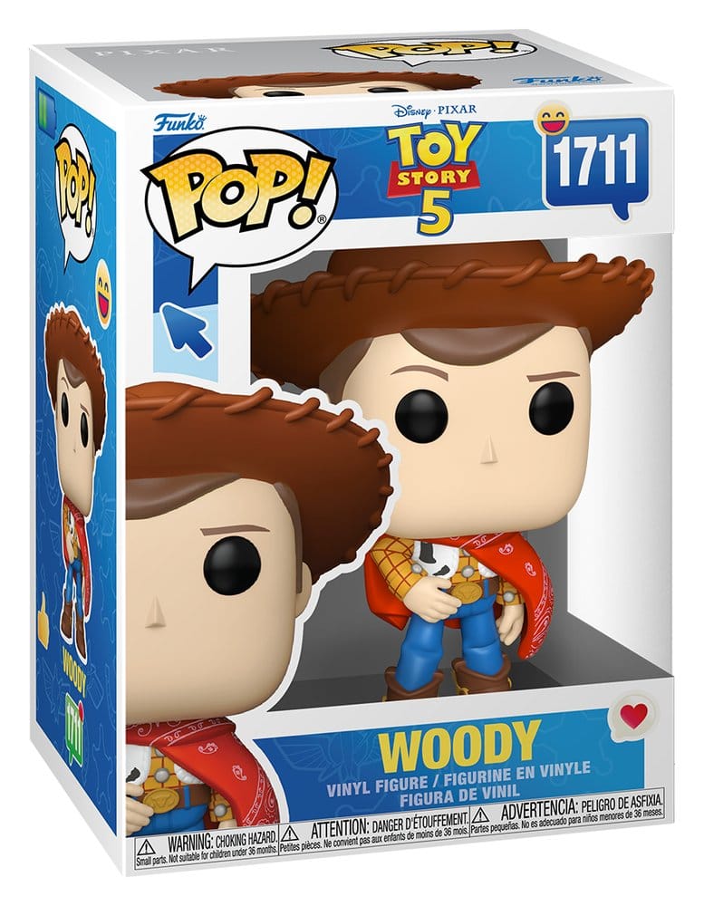 Toy Story 5 POP! Disney Vinyl Figuren Woody 9 cm - Versand: 7 Tage nach Bestellung