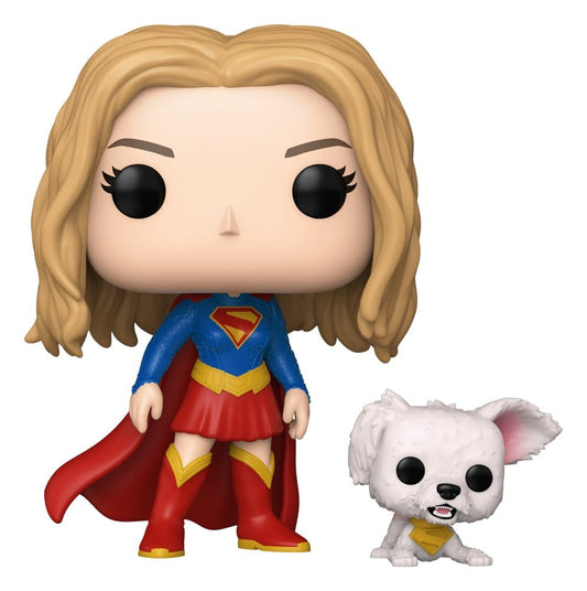 Supergirl (2026) POP! Heroes Vinyl Figur Supergirl with Puppy Krypto 9 cm - Preorder - ETA: 09.07.2026