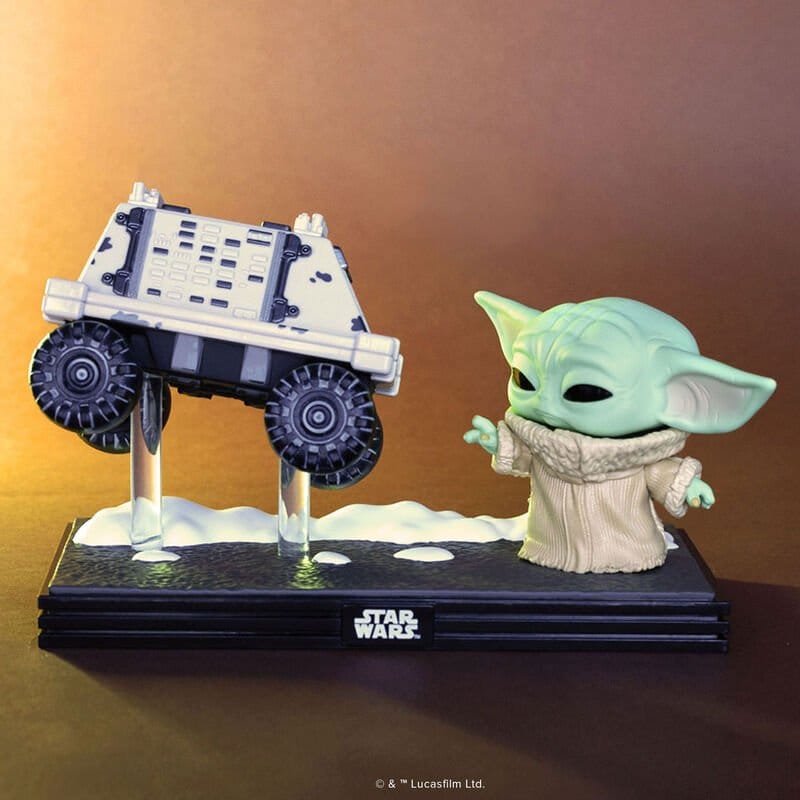 Star Wars: The Mandalorian and Grogu POP! Moment Vinyl Figuren Grogu with Polar Mouse Droid 9 cm - Versand: 7 Tage nach Bestellung