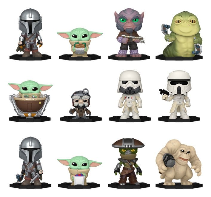 Star Wars Mystery Minis Minifiguren 5 cm The Mandalorian and Grogu Series 2 Display (12) - Versand: 7 Tage nach Bestellung