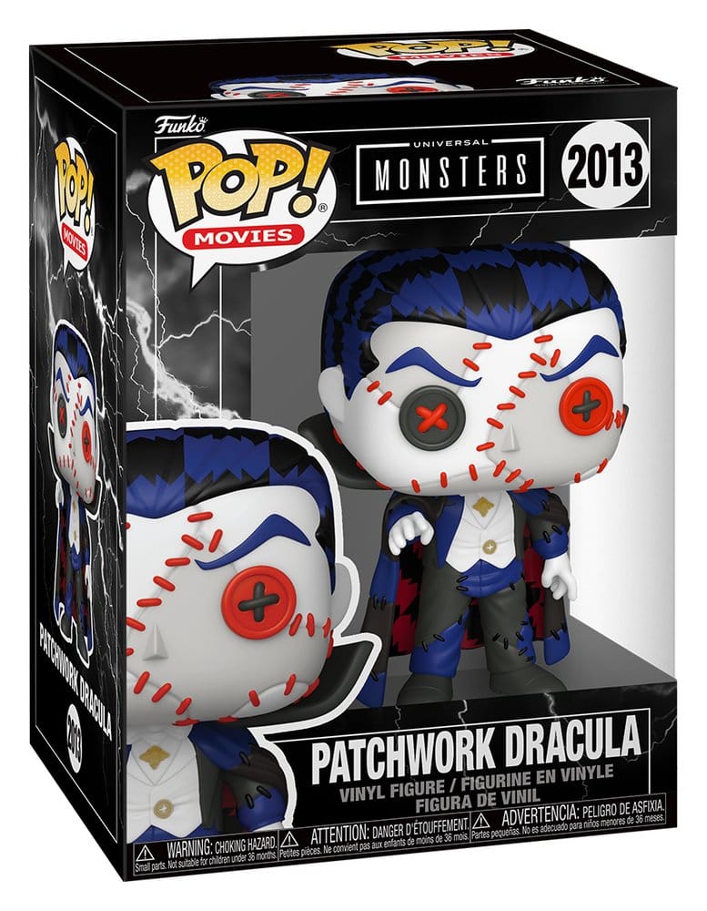 Universal Monsters Patchwork POP! Movies Vinyl Figur Dracula 9 cm - Preorder - ETA: 25.06.2026