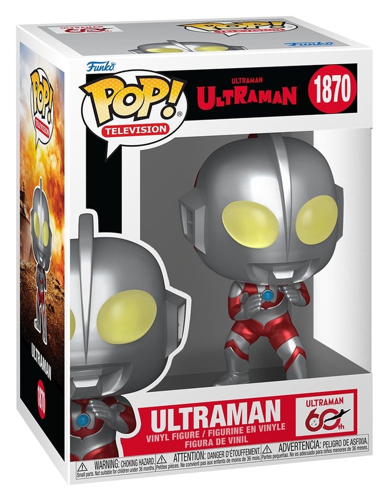 Ultraman POP! Heroes Vinyl Figur Ultraman (Metallic) 9 cm - Versand: 7 Tage nach Bestellung