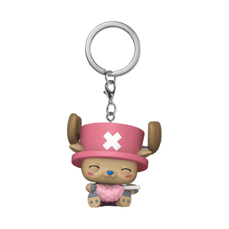 One Piece POP! Vinyl Schlüsselanhänger 4 cm Chopper w/Cotton Candy Display (12) - Preorder - ETA: 25.02.2026