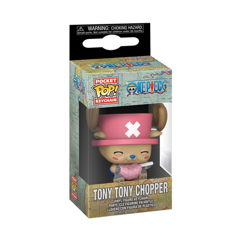 One Piece POP! Vinyl Schlüsselanhänger 4 cm Chopper w/Cotton Candy Display (12) - Preorder - ETA: 25.02.2026