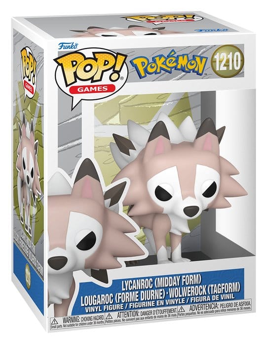 Pokémon POP! Games Vinyl Figur Lycanroc(Midday) 9 cm - Preorder - ETA: 17.09.2026