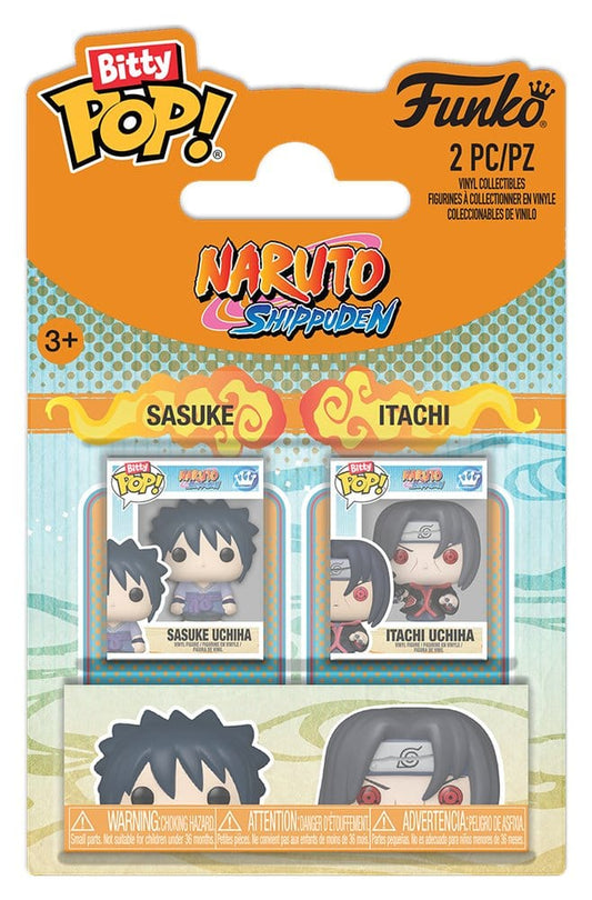 Naruto Bitty POP! Vinyl Figuren 2er-Pack Sasuke & Itachi 2 cm - Versand: 7 Tage nach Bestellung