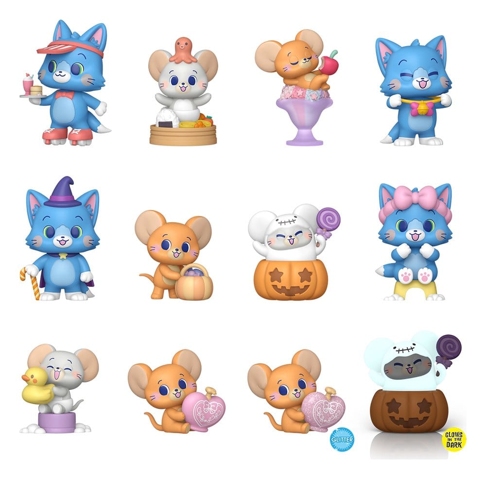Tom & Jerry Gokko Mystery Minis Minifiguren 5 cm Display (12) - Versand: 7 Tage nach Bestellung