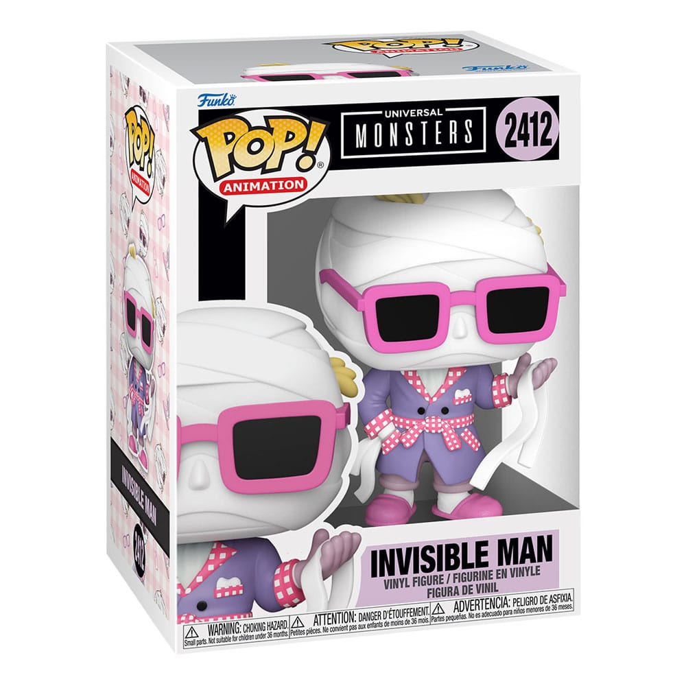 Universal Monsters POP! Animation Vinyl Figuren Invisible Man with Chase 9 cm Sortiment (6) - Preorder - ETA: 25.07.2026