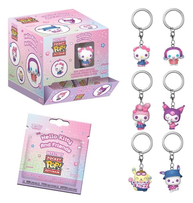 Sanrio POP! Vinyl Schlüsselanhänger 4 cm Hello Kitty & Friends Display (12) - Preorder - ETA: 05.09.2026