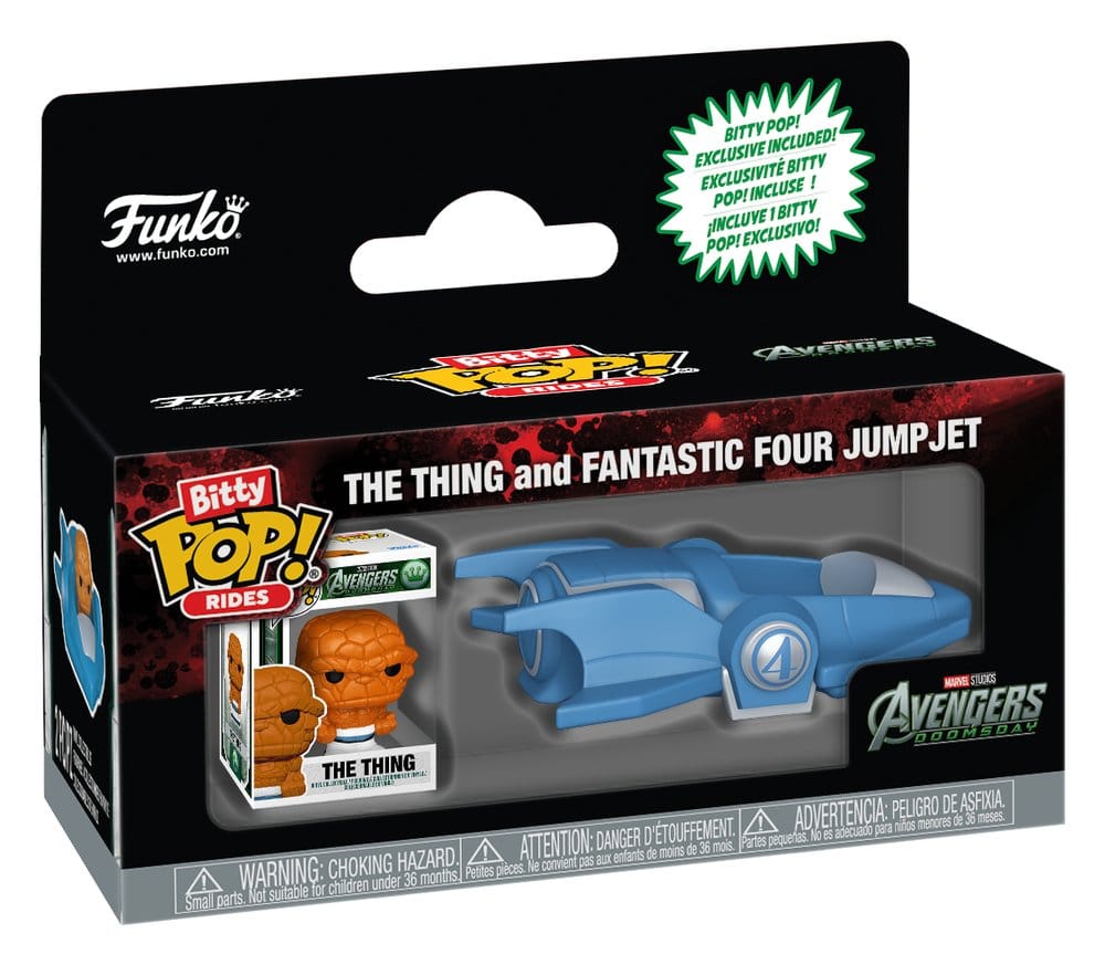 AVD Bitty POP! Rides Vinyl Figur The Thing and Fantastic Four Jumpjet 2 cm - Preorder - ETA: 25.11.2026