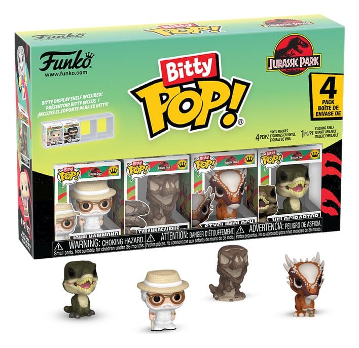Jurassic Park Bitty POP! Vinyl Figuren 4er-Pack Series 2 2,5 cm - Preorder - ETA: 25.07.2026