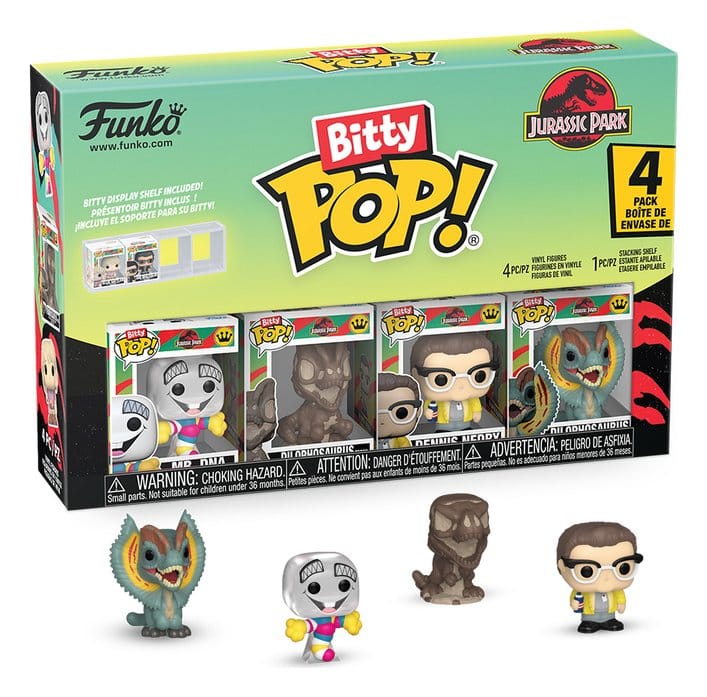Jurassic Park Bitty POP! Vinyl Figuren 4er-Pack Mr. DNA 2,5 cm - Preorder - ETA: 25.07.2026