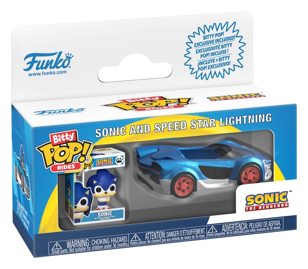 Sonic Bitty POP! Ride Vinyl Figur Speed Star w/Sonic 2,5 cm  - Preorder - ETA: 22.05.2026