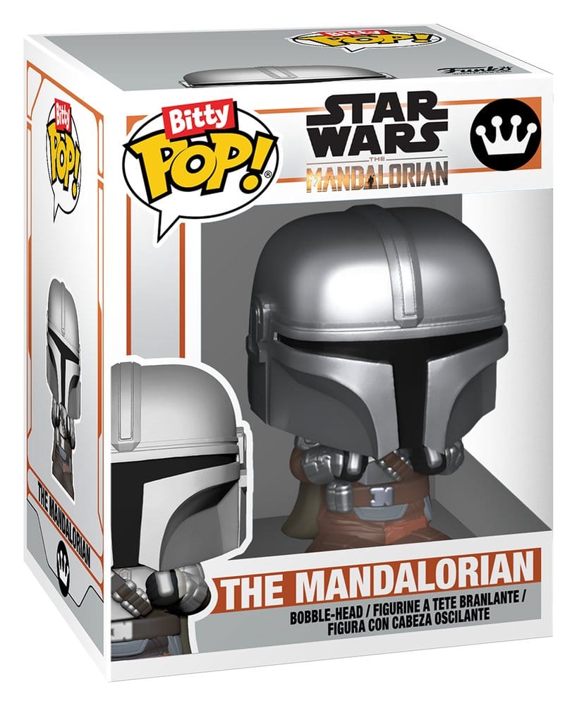 Star Wars Bitty POP! Ride Vinyl Figur N1 w/Mando 2,5 cm  - Preorder - ETA: 02.07.2026