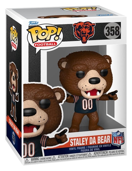 NFL POP! Vinyl Figur Mascots: Bears- Staley 9 cm - Preorder - ETA: 25.12.2026